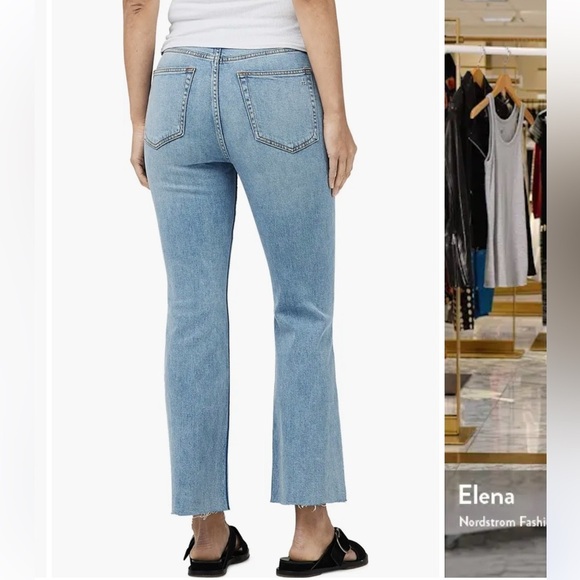 rag & bone Casey Raw Hem High Waist Ankle Flare Jeans Size 26 - Picture 3 of 14